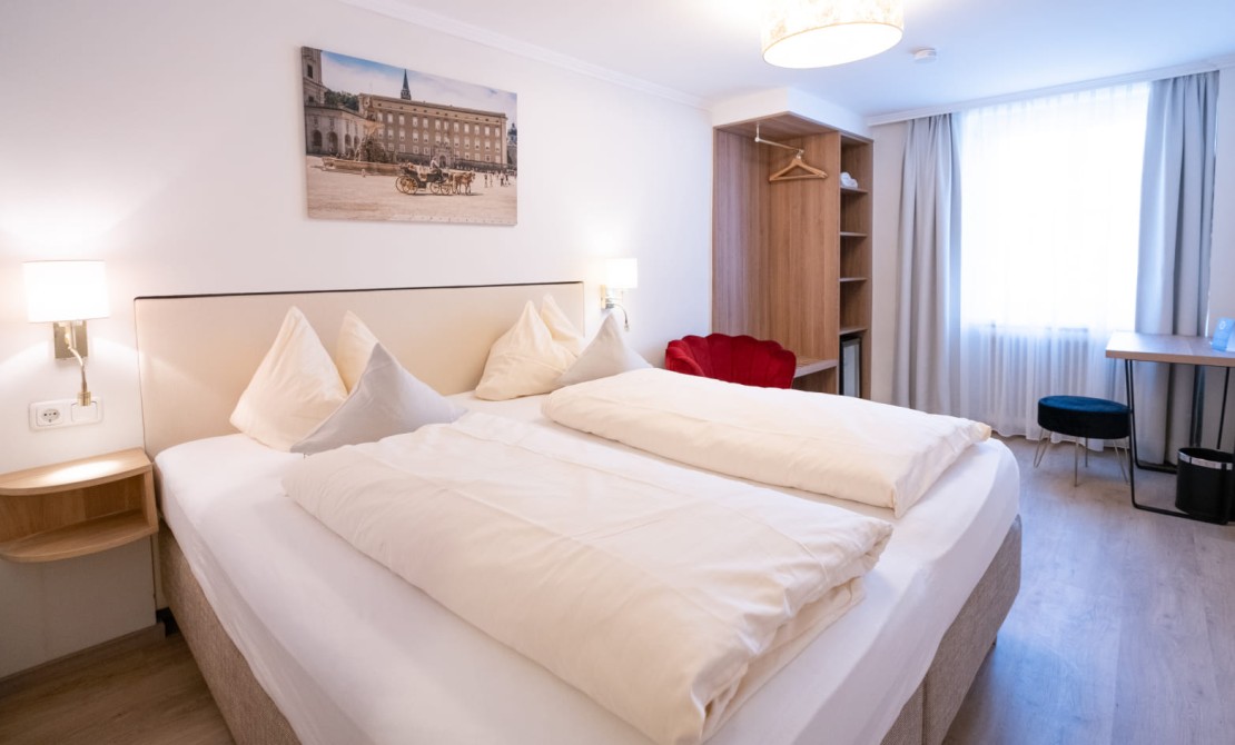 Doppelzimmer Premium in der Trumer Stube Salzburg 