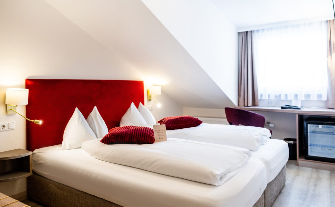 Doppelzimmer Standard in der Trumer Stube Salzburg